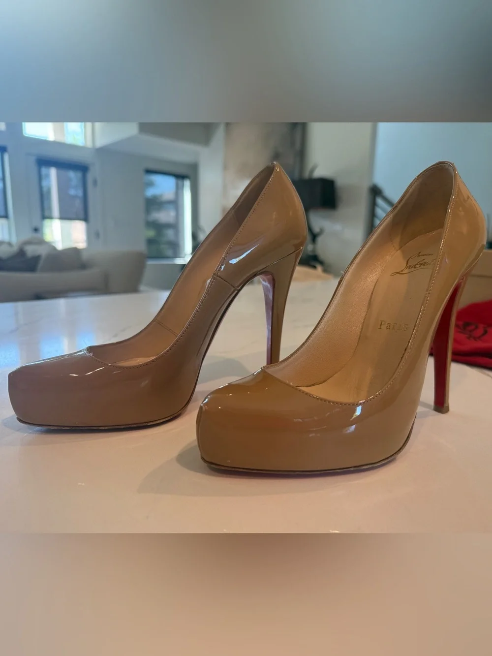 Christian Louboutin glossy patent